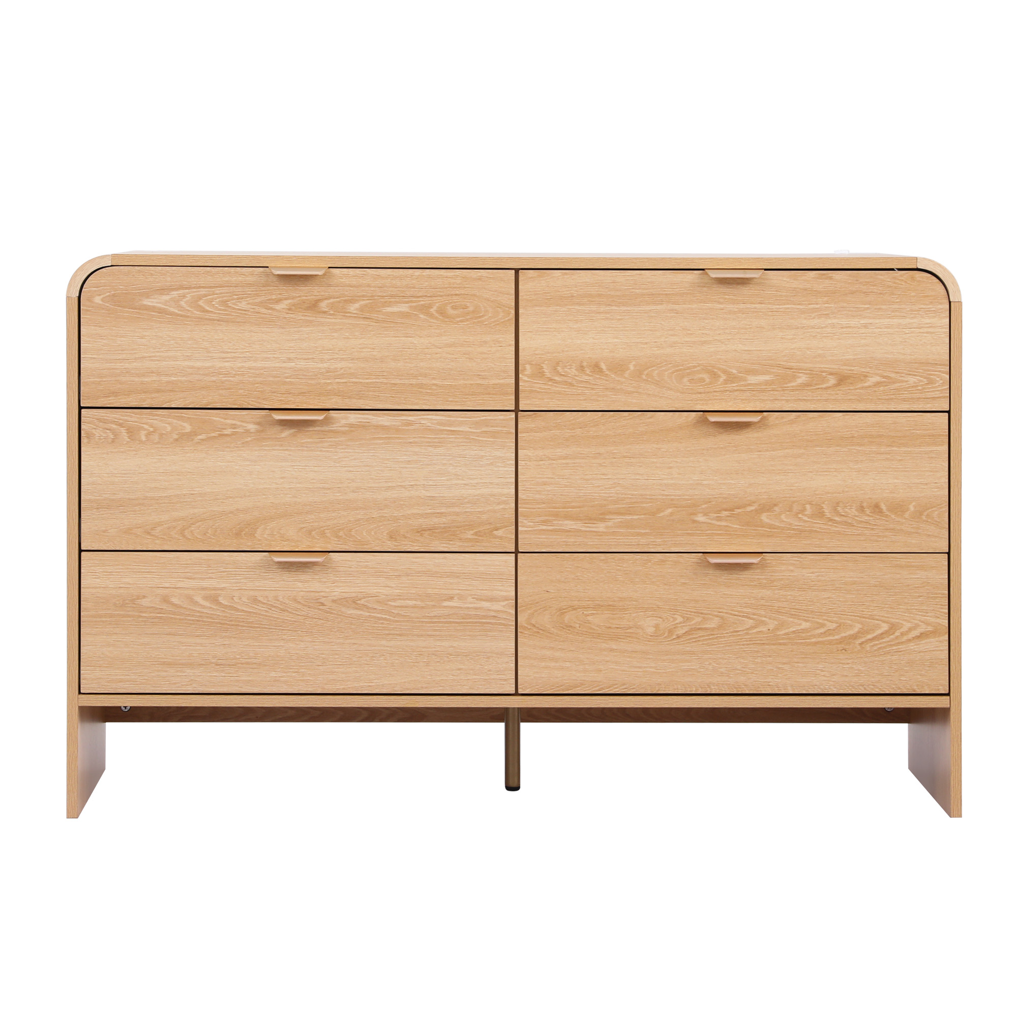 Artiss 6 Chest of Drawers Dresser Cabinet Pine - Image 4