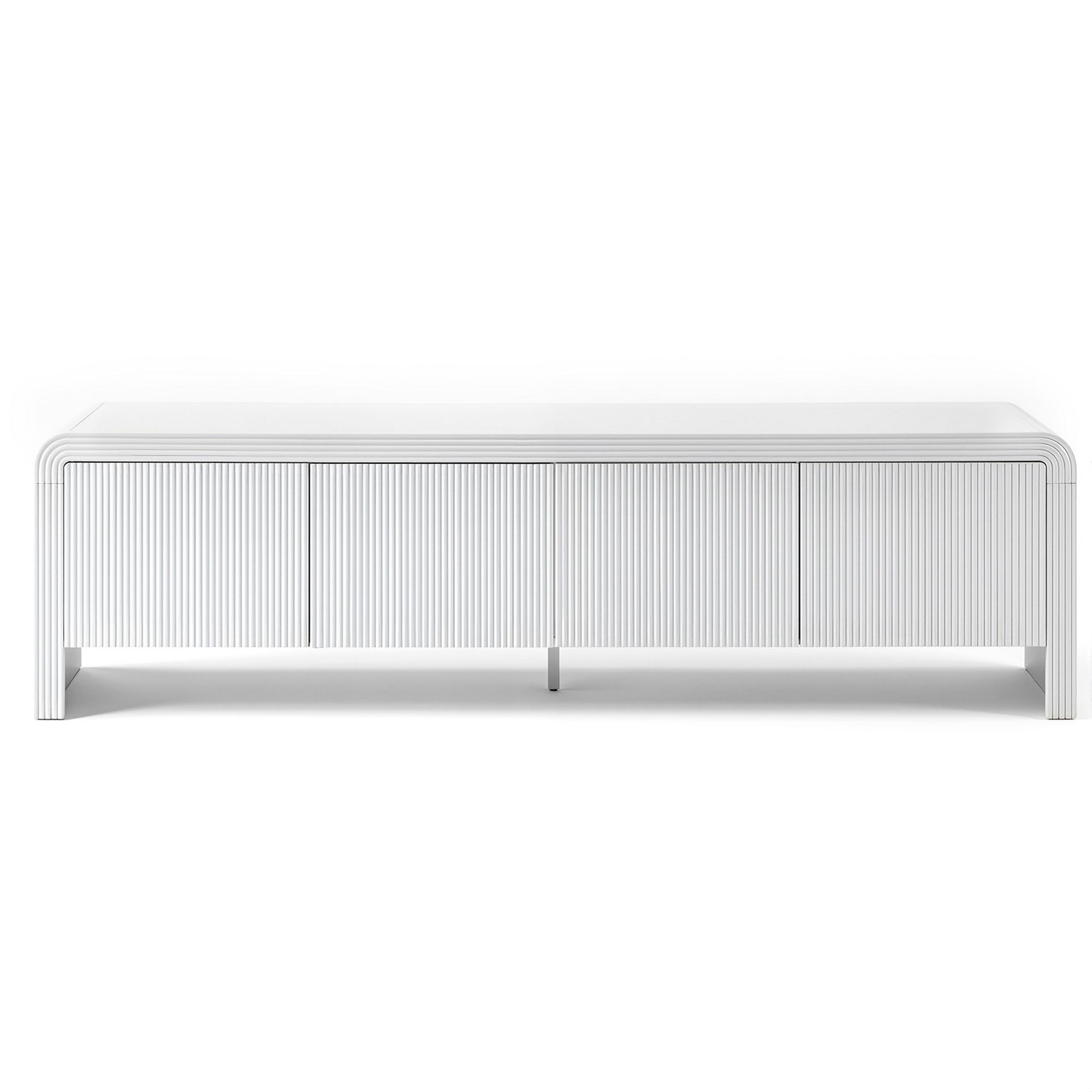 Artiss TV Unit Entertainment Unit Storage Cabinet 180cm White - Image 4