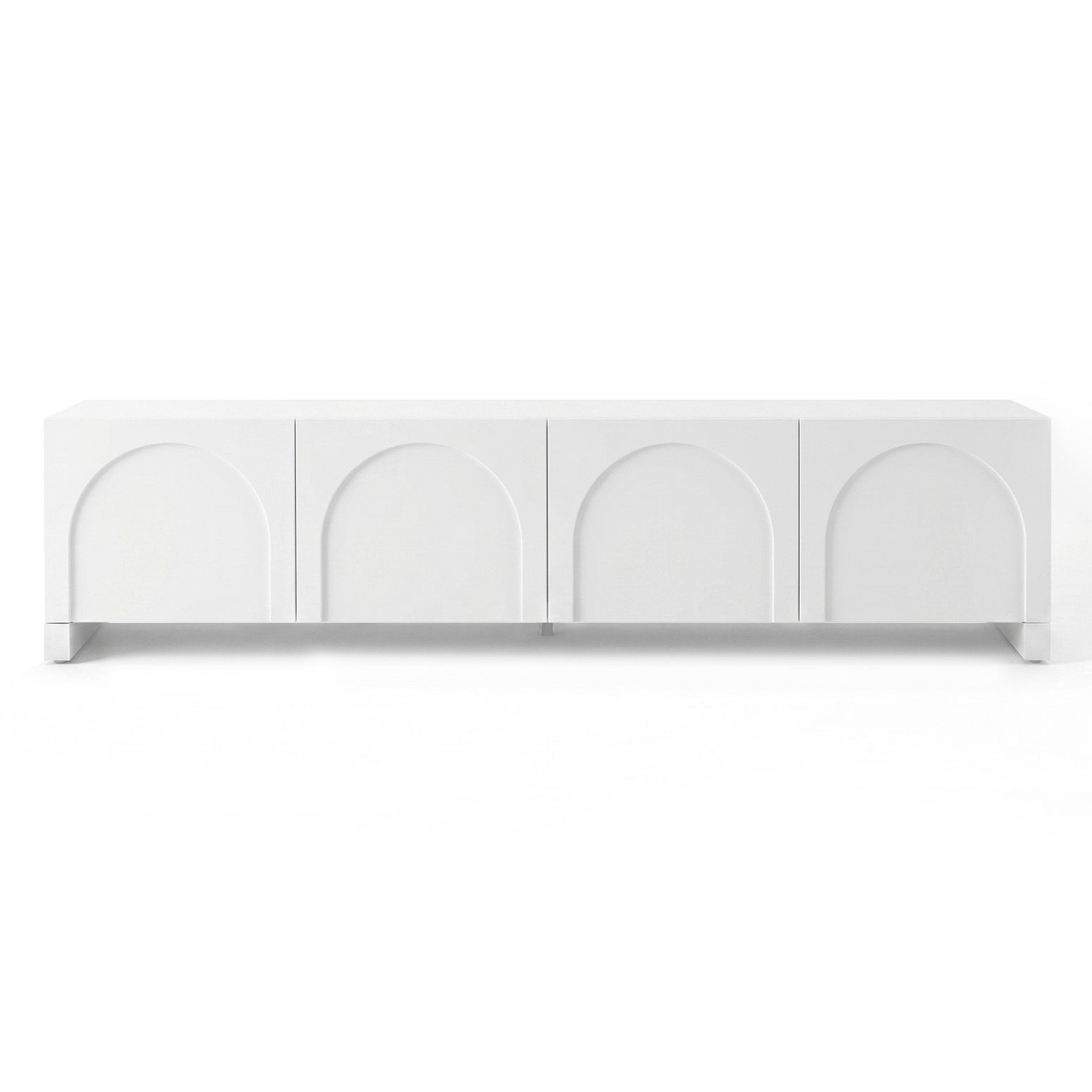 Artiss TV Unit Entertainment Unit Storage Cabinet Adjustable Shelf 180cm White - Image 4
