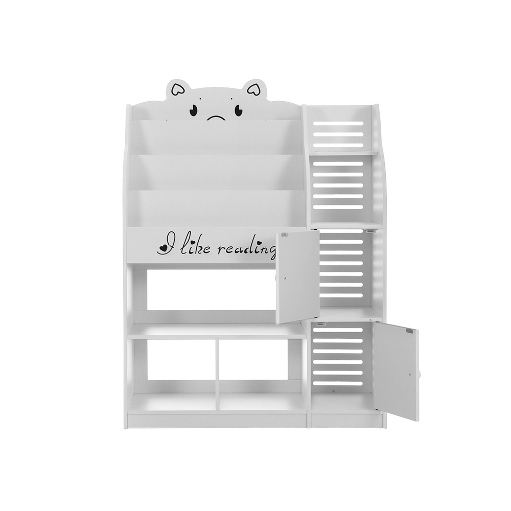 Keezi 4 Tiers Kids Bookshelf Storage Children Bookcase Toy Organiser Display - Image 5
