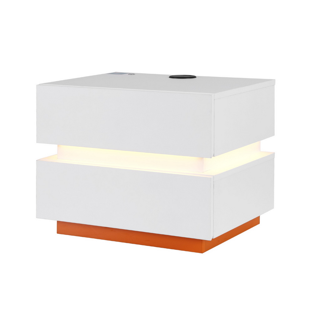 Artiss Smart Bedside Table LED Wireless Charging Ada - Image 7