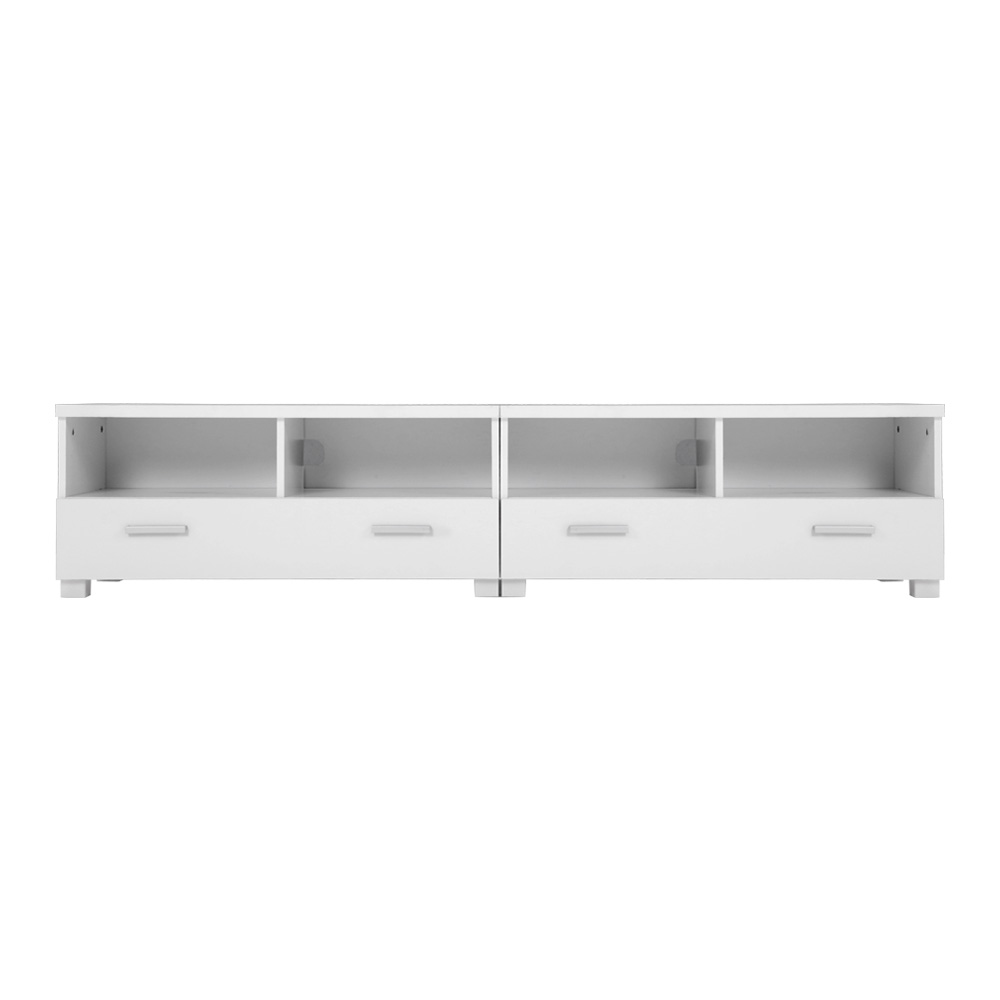 Artiss TV Cabinet Entertainment Unit 180cm White Eddie - Image 5