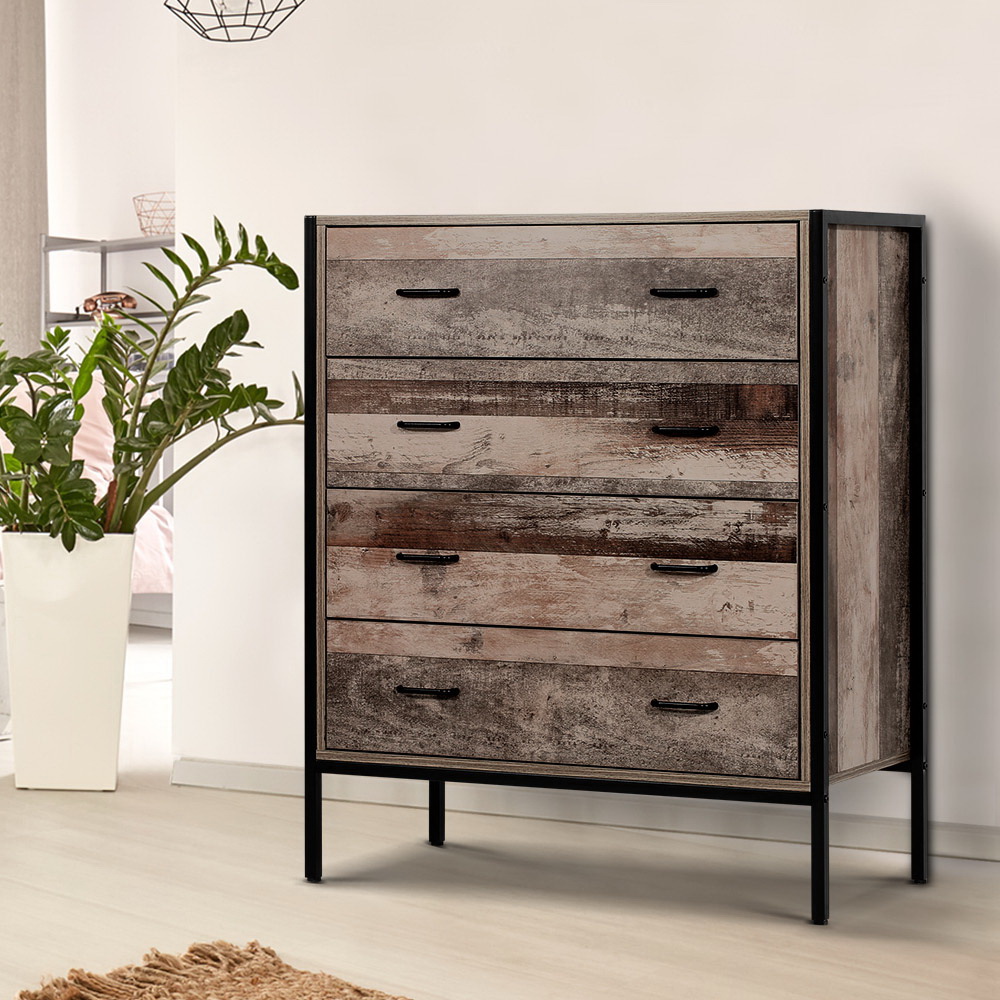 Artiss 4 Chest of Drawers - BARNLY - Image 1