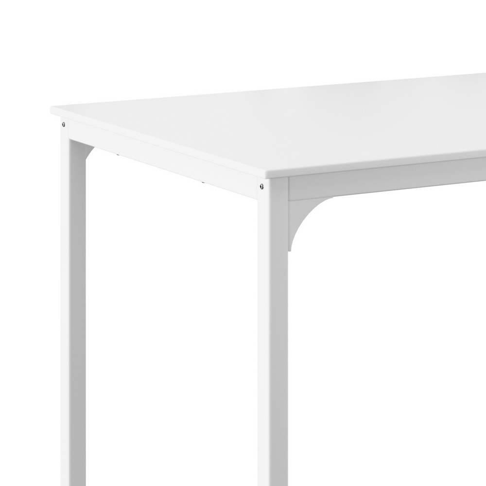 Artiss Bar Table Dining Desk High Kitchen Shelf Metal Legs Cafe Pub White - Image 5
