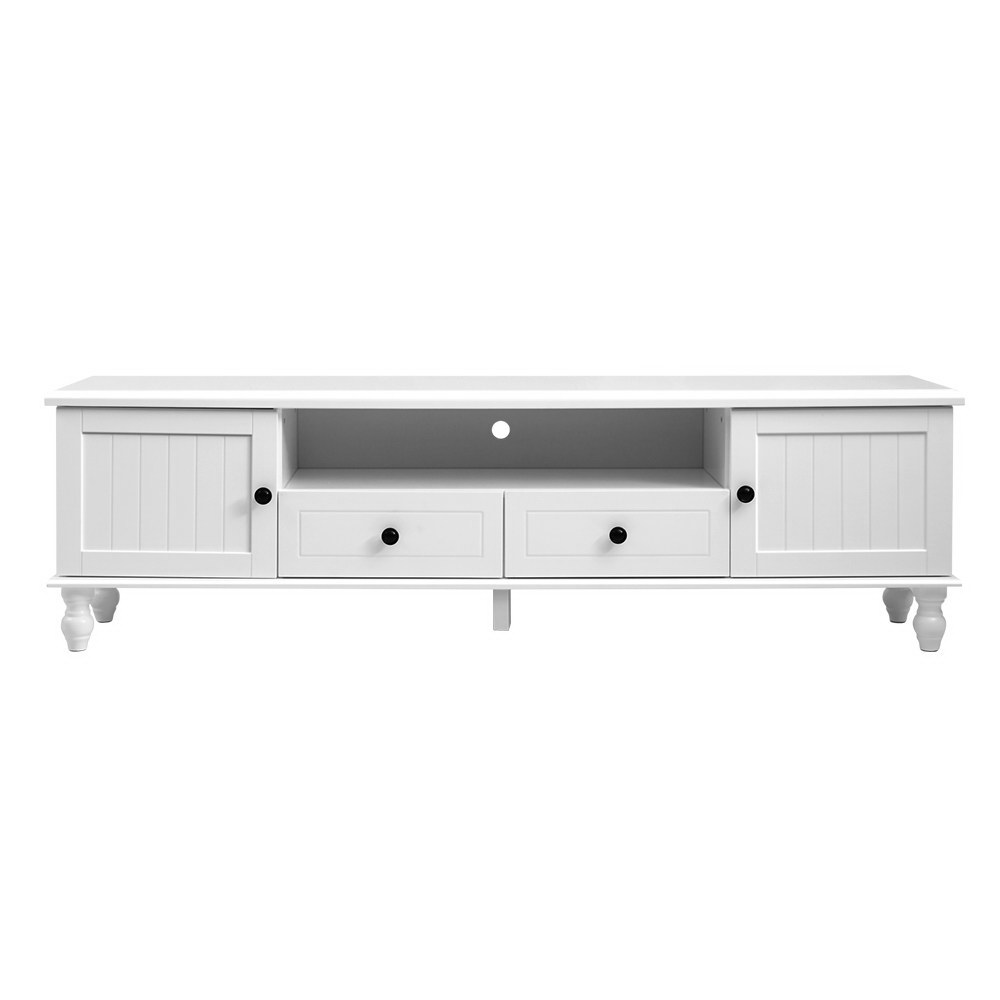 Artiss TV Cabinet Entertainment Unit 160cm White Kubi - Image 5