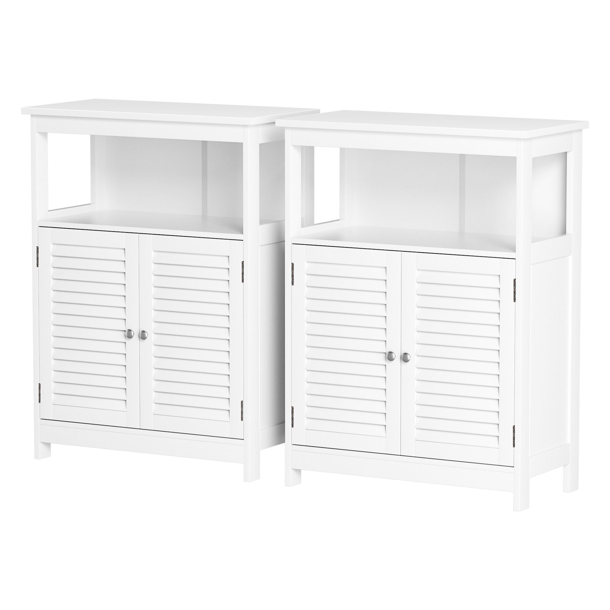 Artiss 2x Buffet Sideboard Cabinet Server Cupboard Kitchen Bathroom Storage IVOR - Image 1