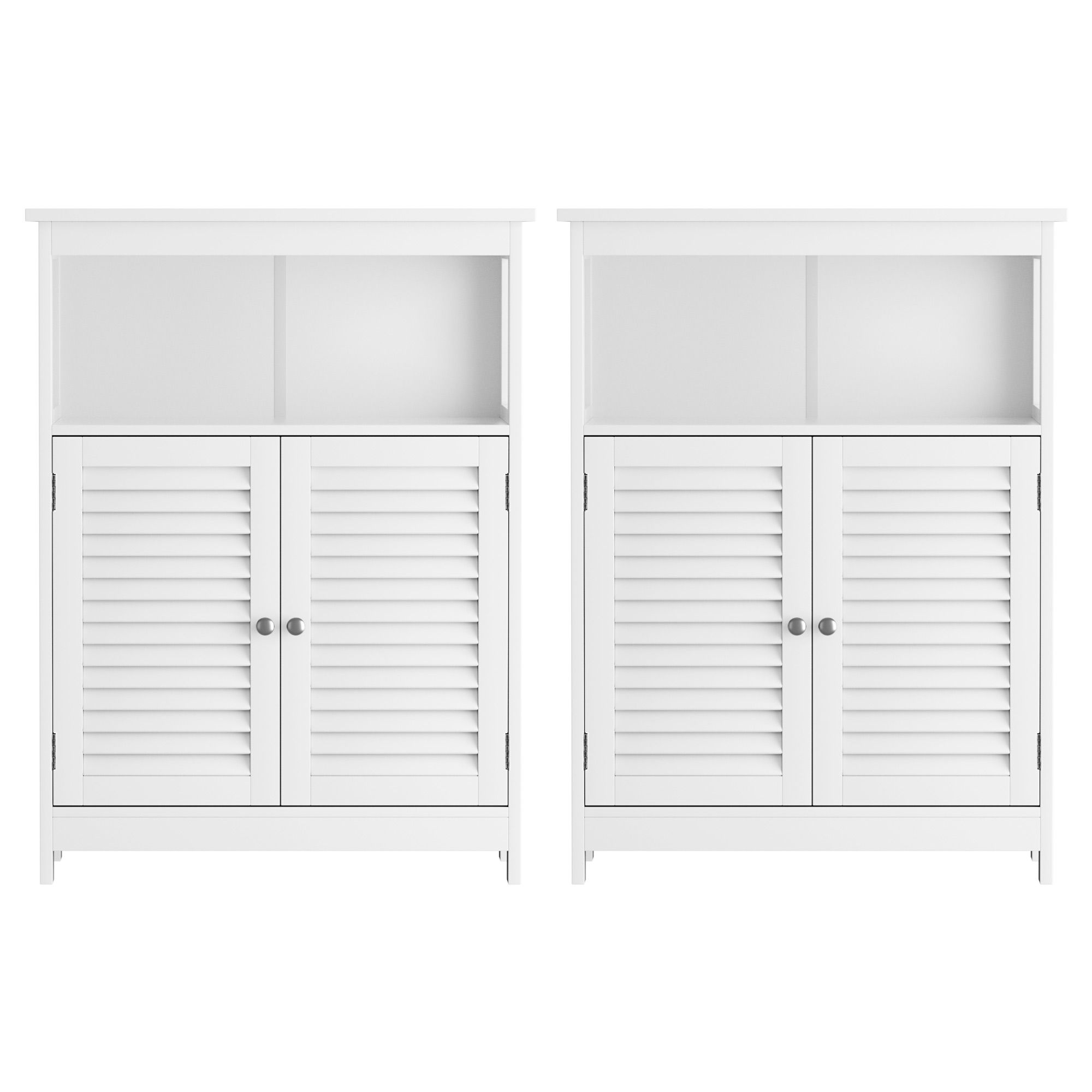 Artiss 2x Buffet Sideboard Cabinet Server Cupboard Kitchen Bathroom Storage IVOR - Image 4