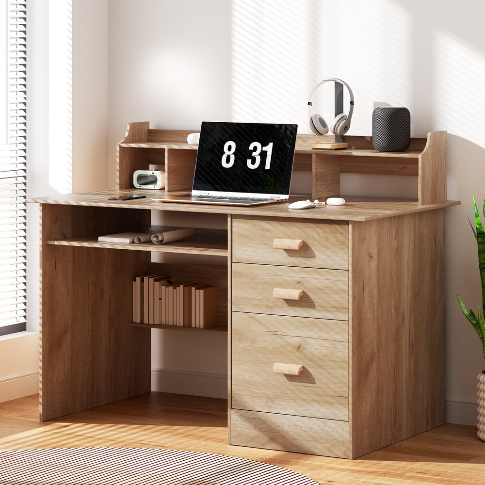 Artiss Computer Desk Office Study Desks Table Shelf Drawer - Image 1