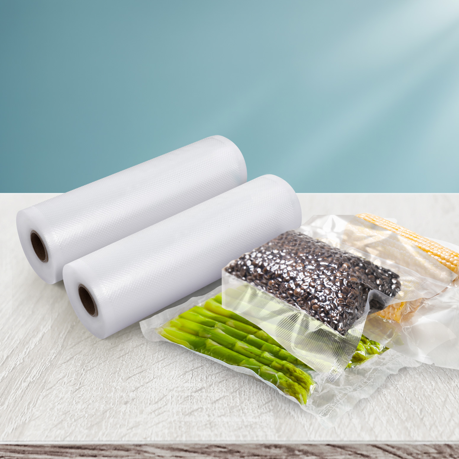 2 Rolls Food Vacuum Sealer Bags Storage Saver Heat Sealing Bag Pack 20CMX6M - Image 4