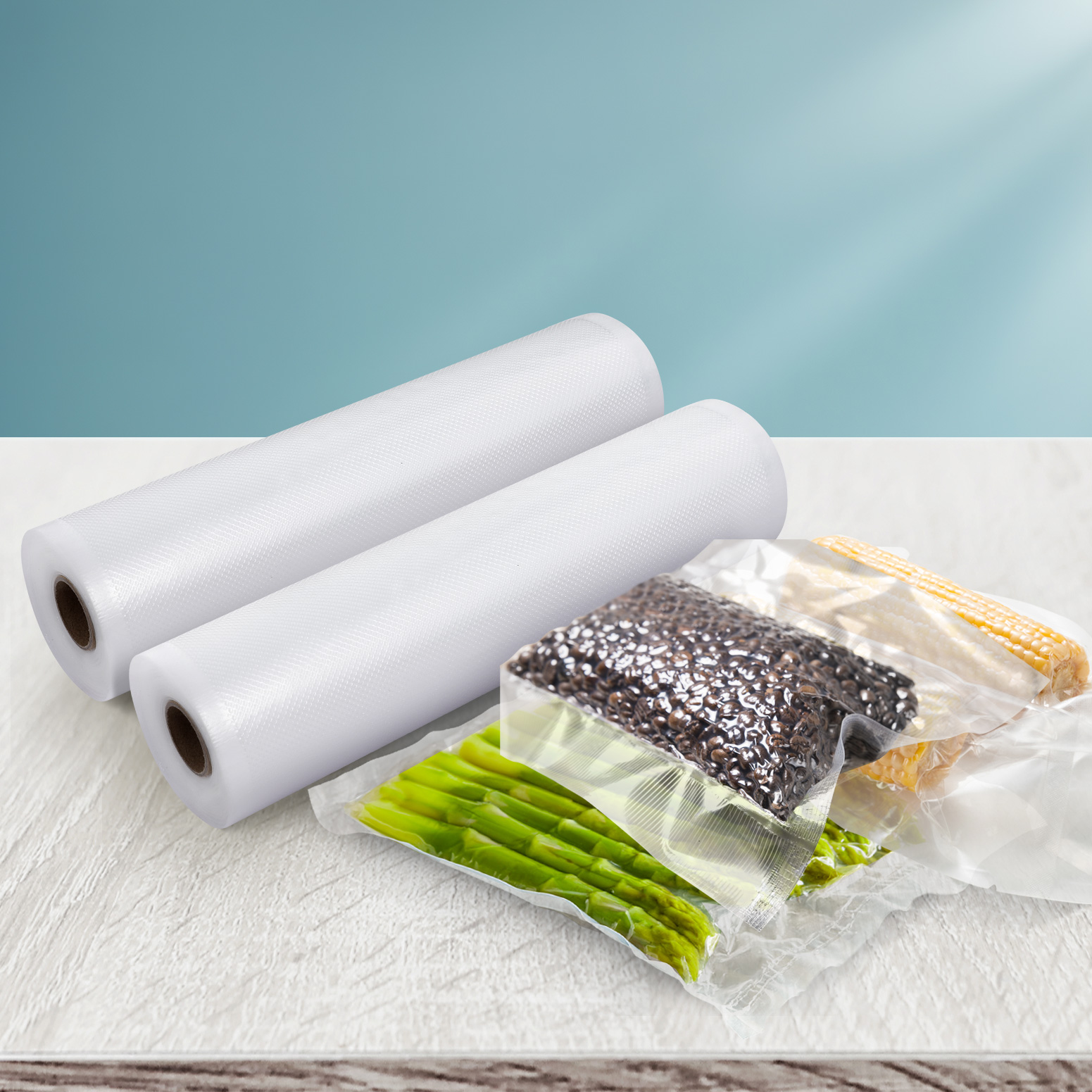 2 Rolls Food Vacuum Sealer Bags Storage Saver Heat Sealing Bag Pack 25CMX6M - Image 4