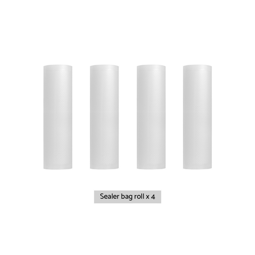 4 Rolls Food Vacuum Sealer Bags Storage Saver Heat Sealing Bag Pack 25CMX6M - Image 3