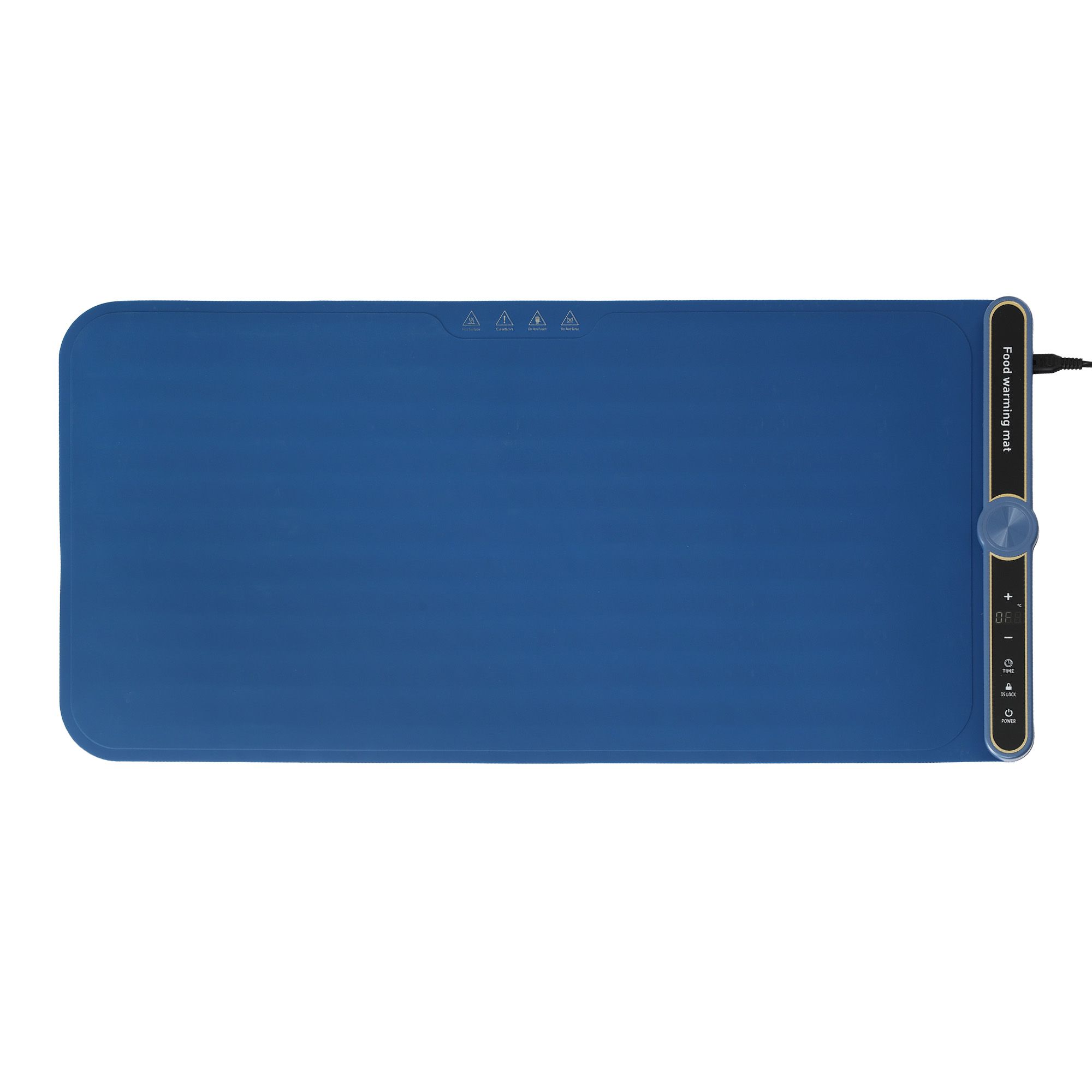 Devanti Food Warming Mat 80cm Electric Food Warmer Roll Up Buffet Tray Blue - Image 3