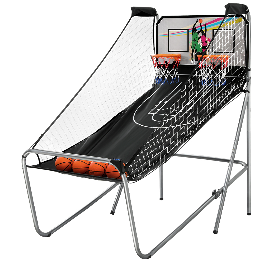 Basketball Arcade Game Electronic Scorer 8 Games Double Shoot Grey - Image 1