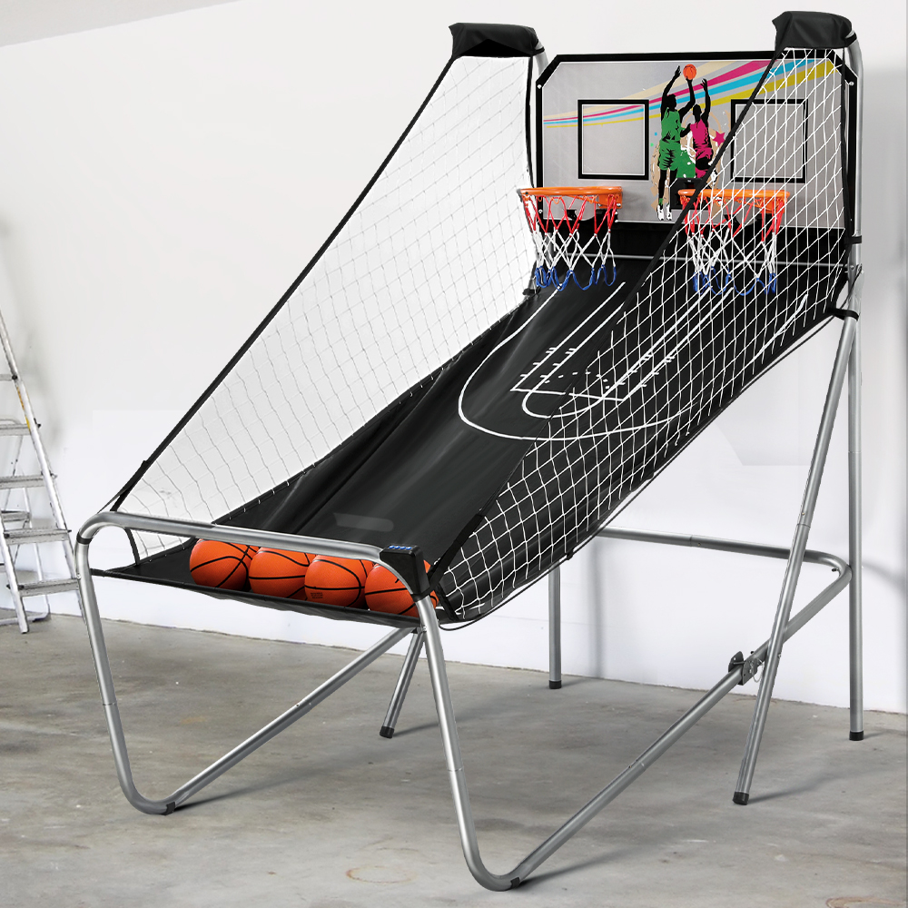 Basketball Arcade Game Electronic Scorer 8 Games Double Shoot Grey - Image 6