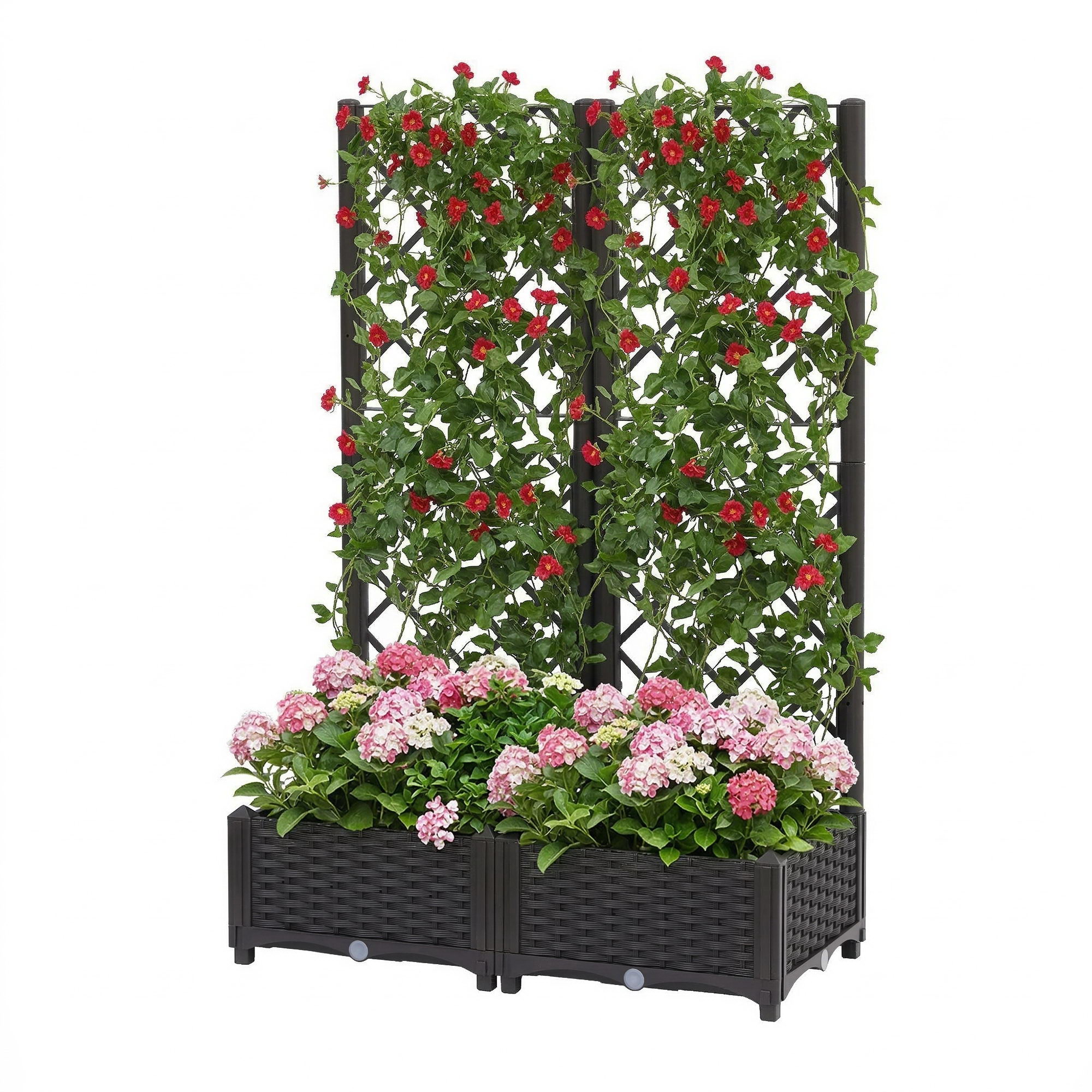 Green Fingers Raised Garden Bed Vertical Planter Self Watering Large Elevated Veggie Box 80x40x122cm - Image 1