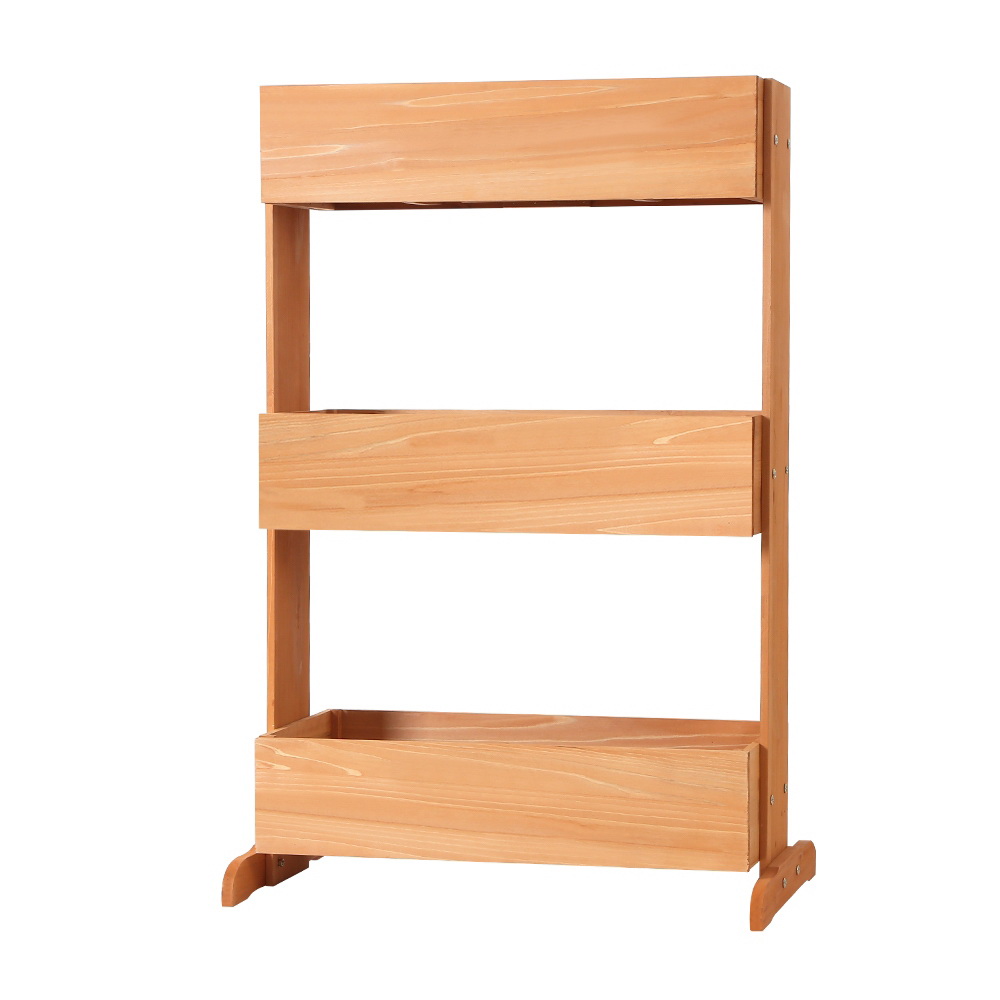 Green Fingers Garden Bed Elevated 69x39x106cm Wooden Planter Box Container Herb - Image 7