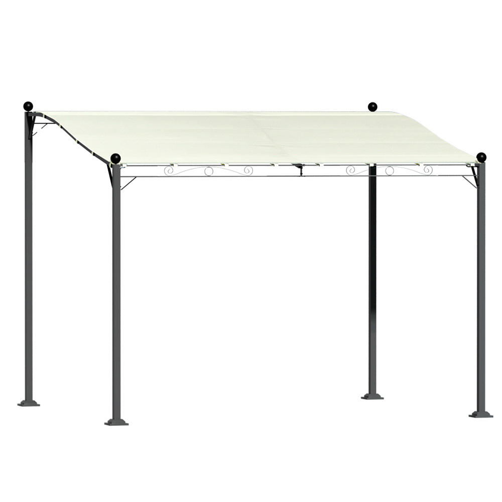 Instahut Gazebo Marquee 3m Outdoor Event Wedding Tent Camping Party Shade Iron Art Canopy Beige - Image 7