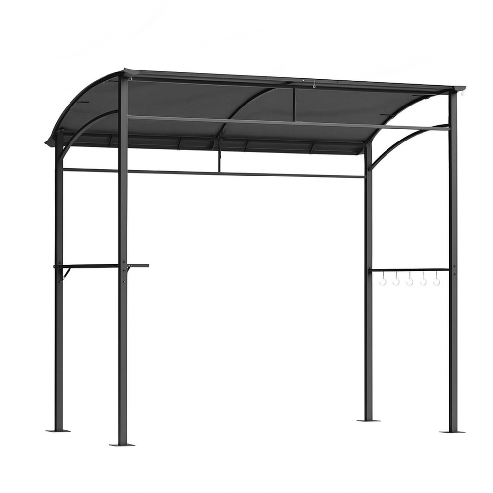 Instahut Gazebo Outdoor BBQ Grill Patio Garden Marquee Shade Shelter Shelf Hooks Grey - Image 1