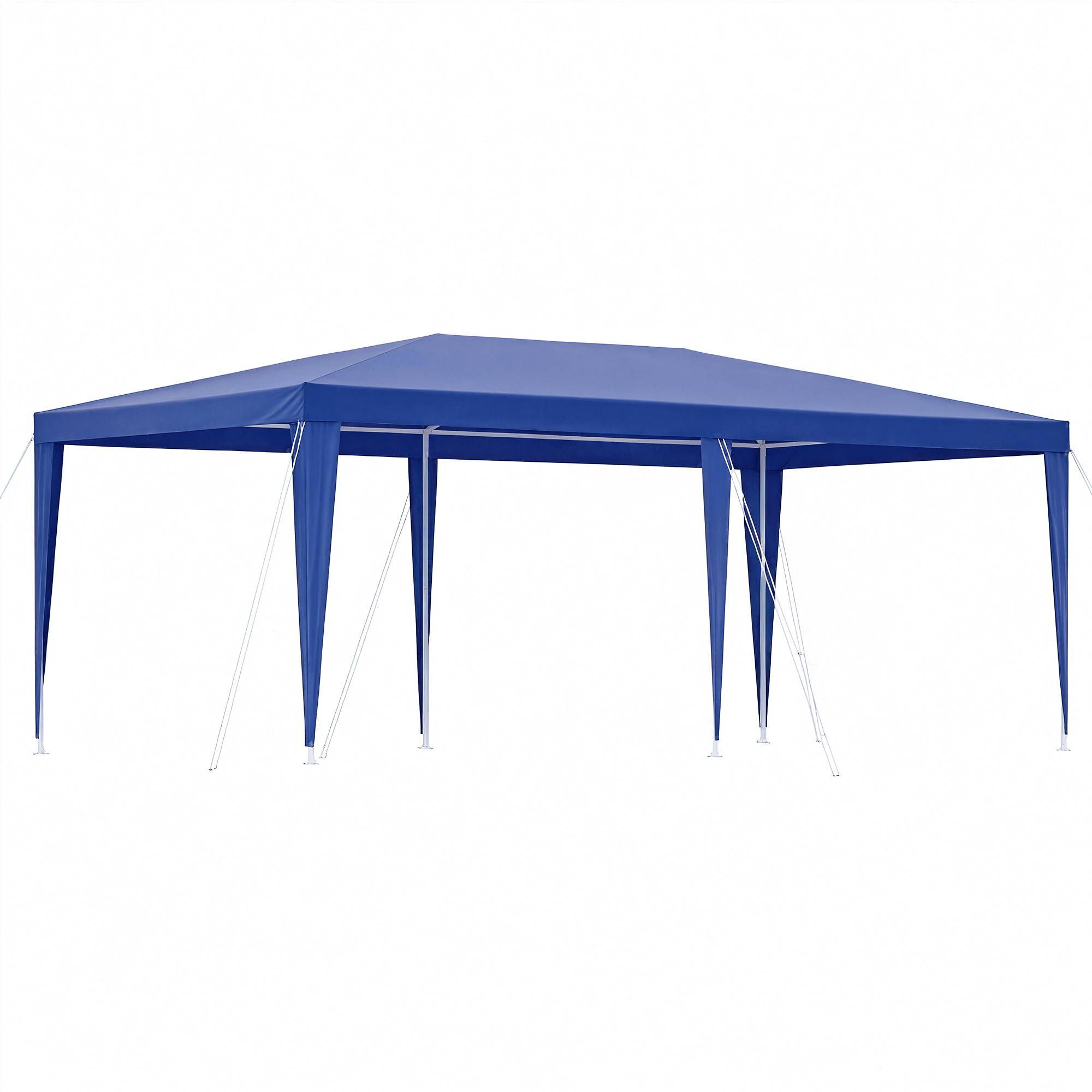 Instahut Gazebo 3x6m Wedding Party Marquee Tent Outdoor Event Camping Canopy Shade Blue - Image 1