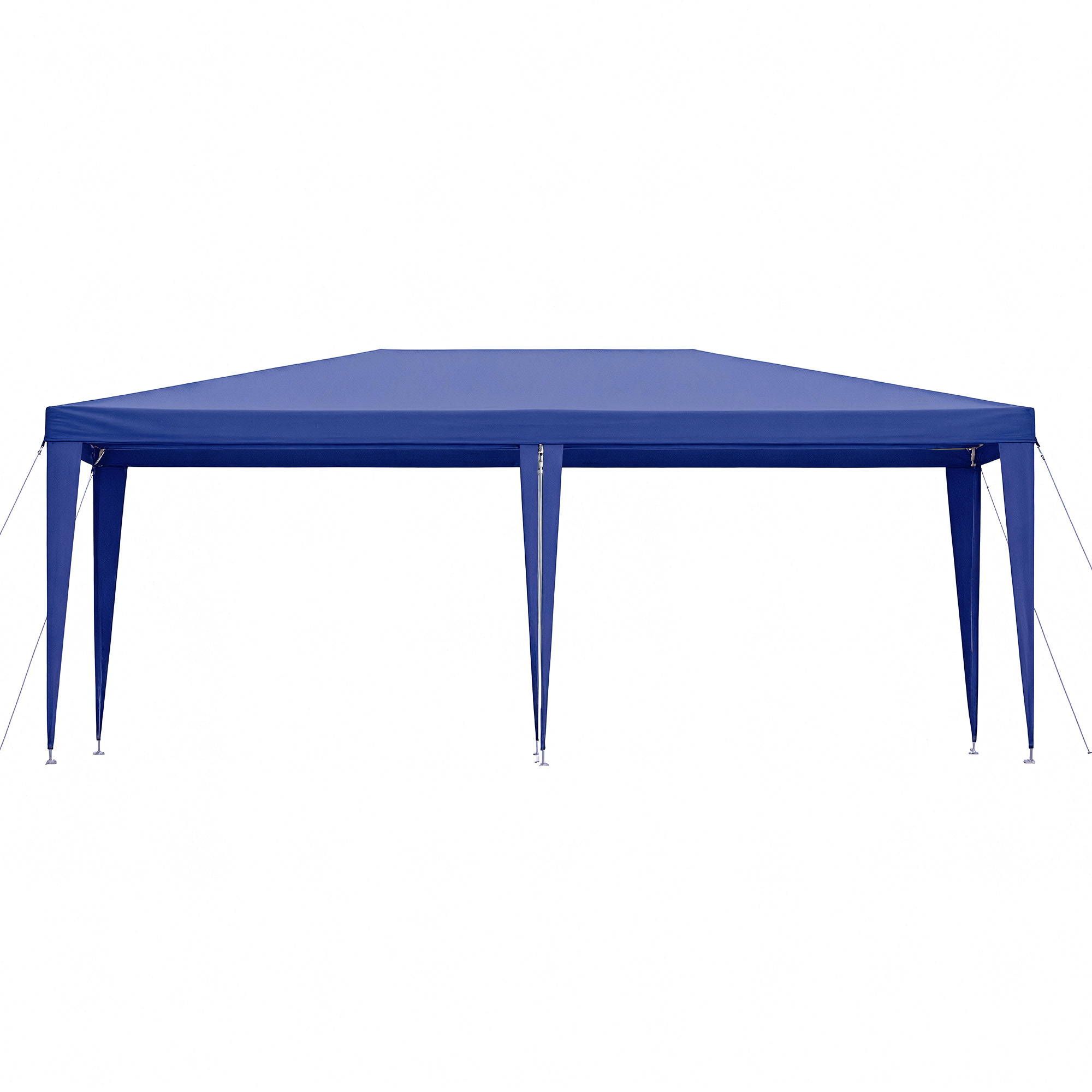 Instahut Gazebo 3x6m Wedding Party Marquee Tent Outdoor Event Camping Canopy Shade Blue - Image 3