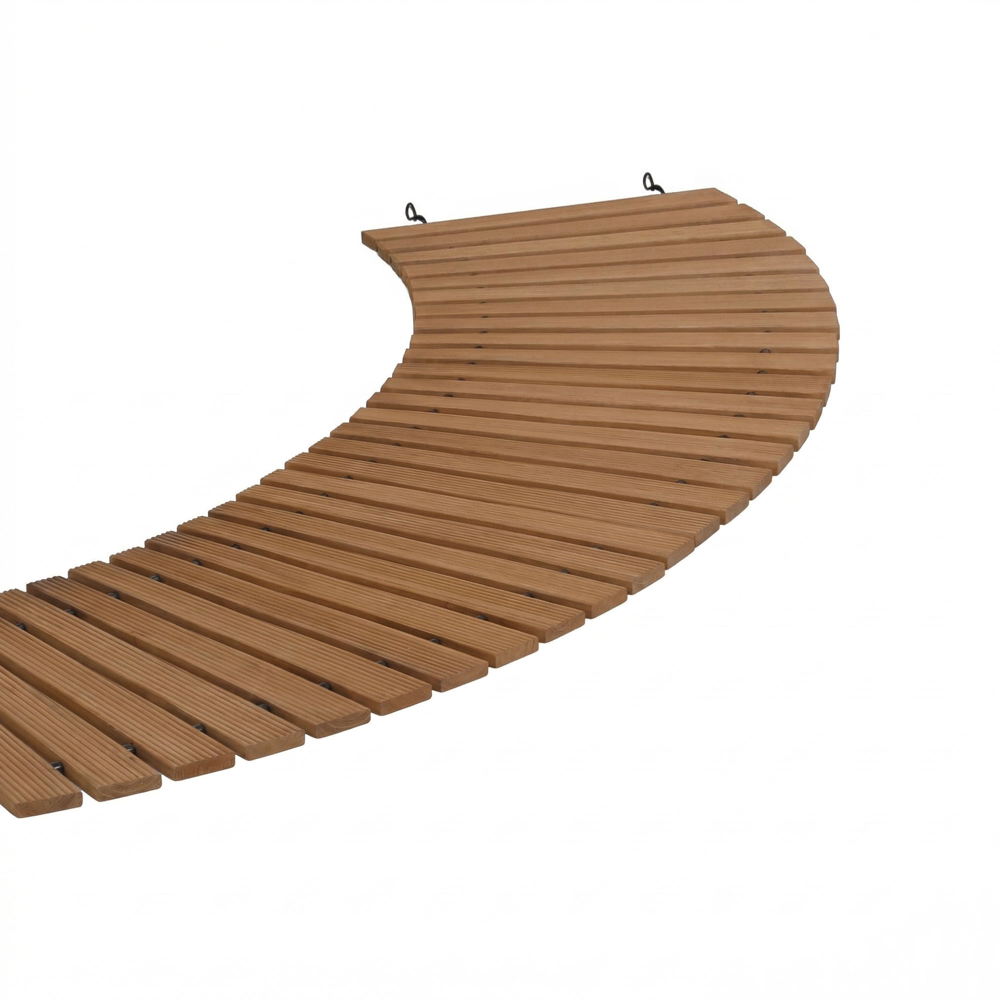 Gardeon 8FT Wooden Garden Pathway Roll-Out Curved Walkway Outdoor Backyard Brown - Image 8