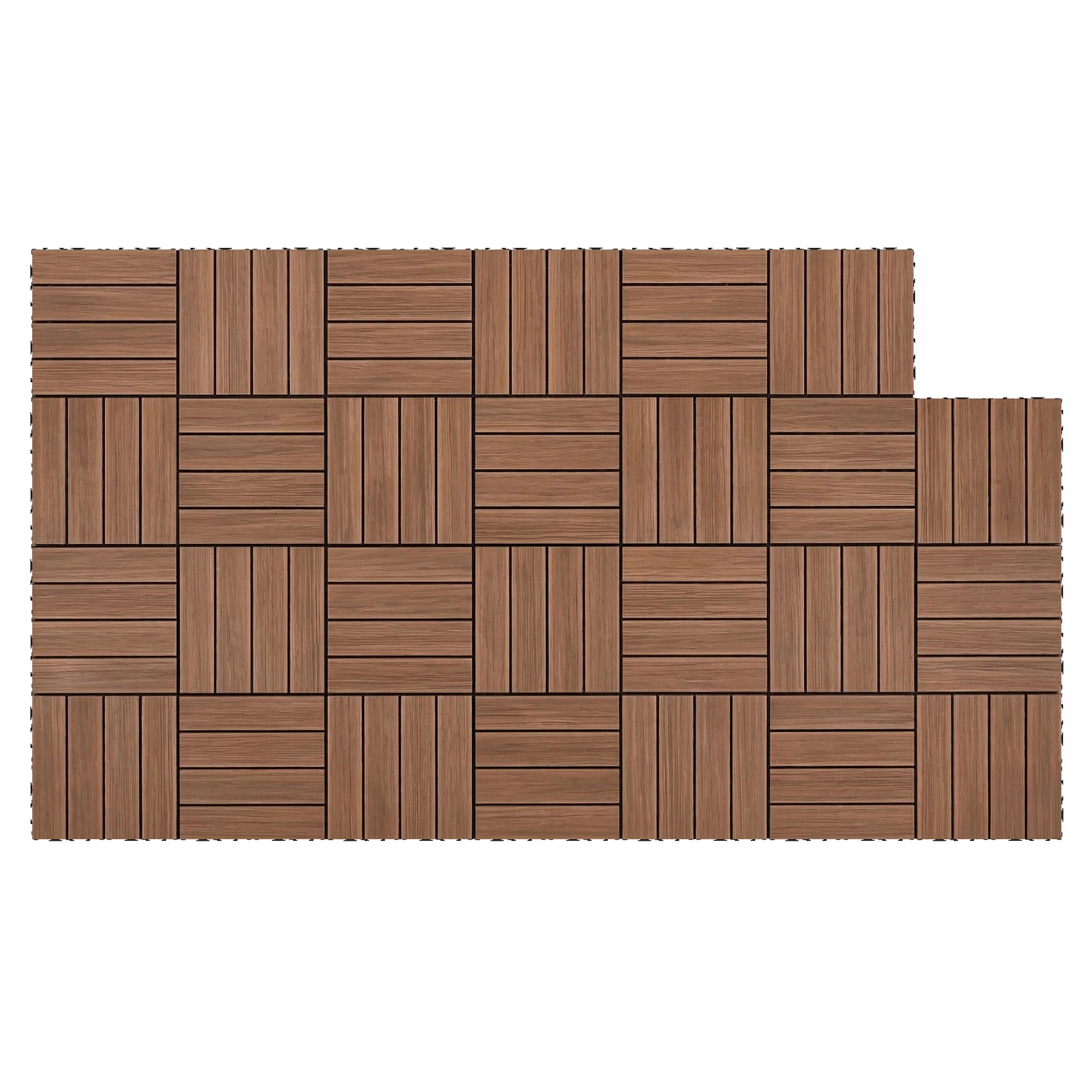 Gardeon 27PCS Wood Deck Tiles 30x30cm Interlocking Floor Tiles for Patio Balcony Garden - Image 3