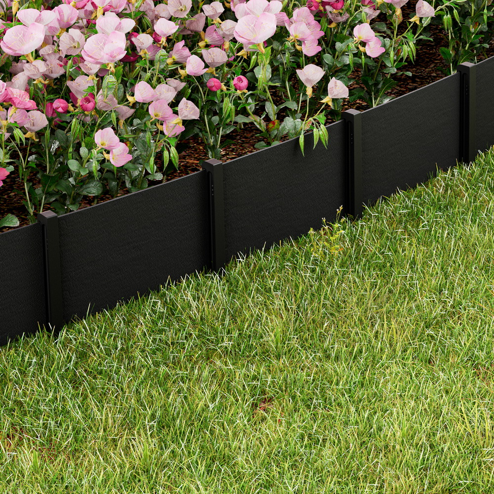 Green Fingers Garden Edging 15CM x 30M Border Support Landscape Edge Black - Image 6