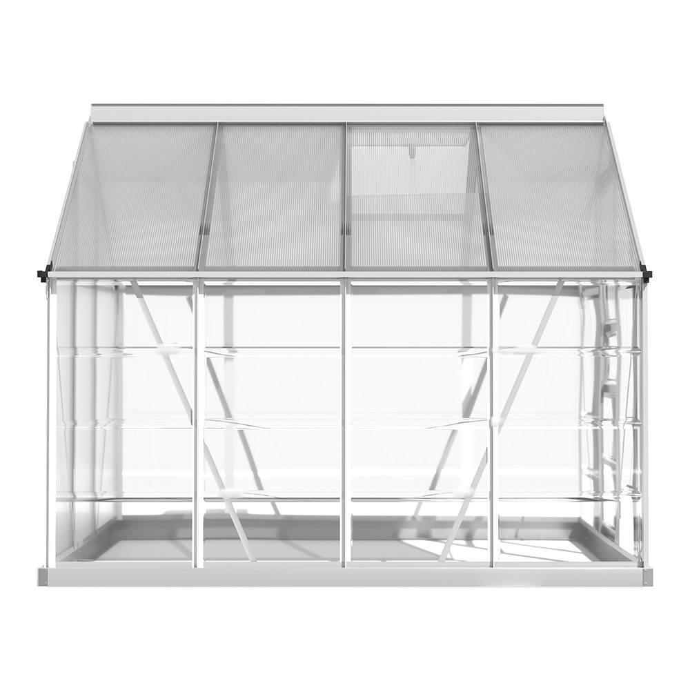 Green Fingers Greenhouse 2.48x1.89x2M Aluminium Polycarbonate Green House Garden Shed - Image 3