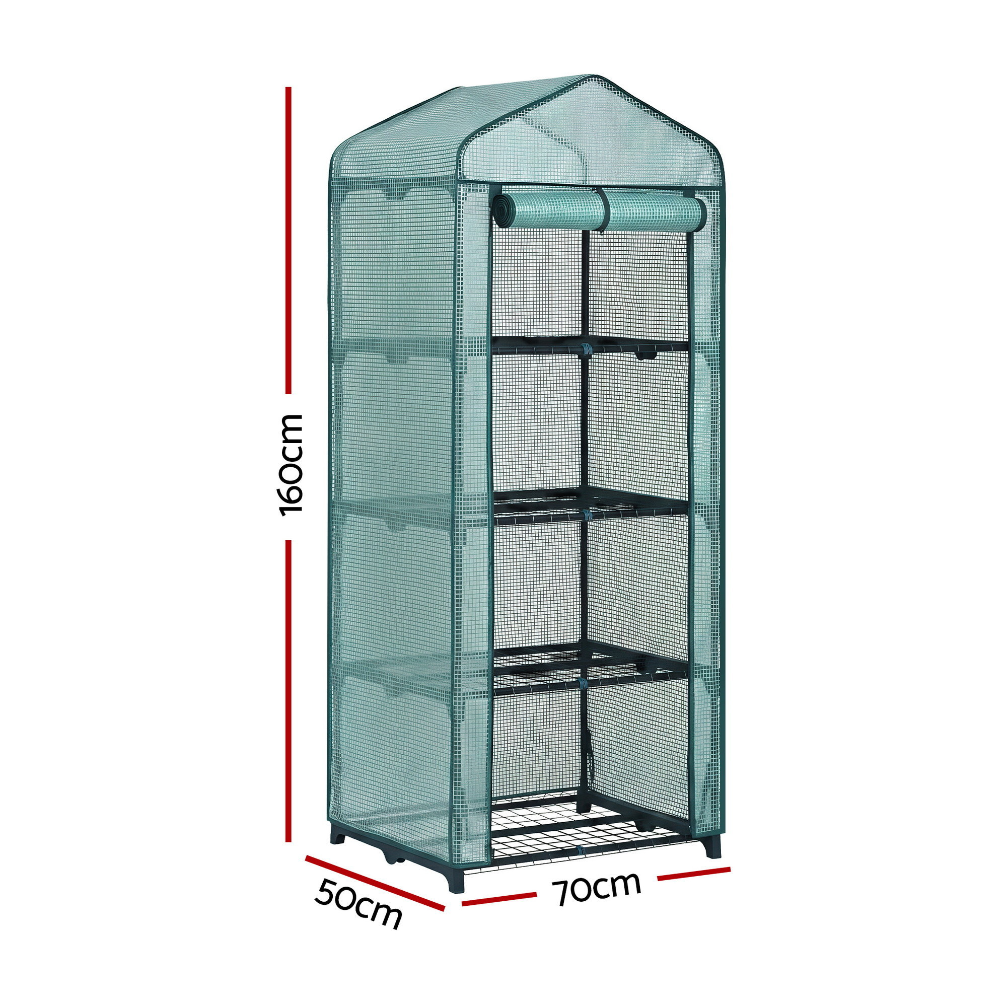 Green Fingers Greenhouse 4 Tiers Mini Green House Garden Bed 1.6x0.7x0.5M - Image 3