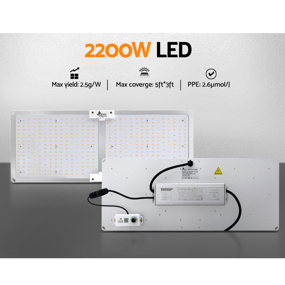 Greenfingers Max 220W Grow Light LED Full Spectrum Indoor Plant All Stage Growth - Image 6
