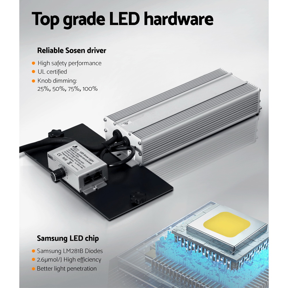Green Fingers Max 3200W Grow Light LED Full Spectrum Indoor Plant All Stage Growth - Image 7