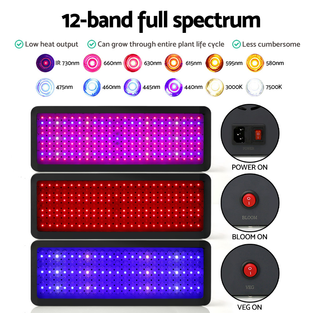 Green Fingers 2000W Grow Light LED Full Spectrum Indoor Plant All Stage Growth - Image 4