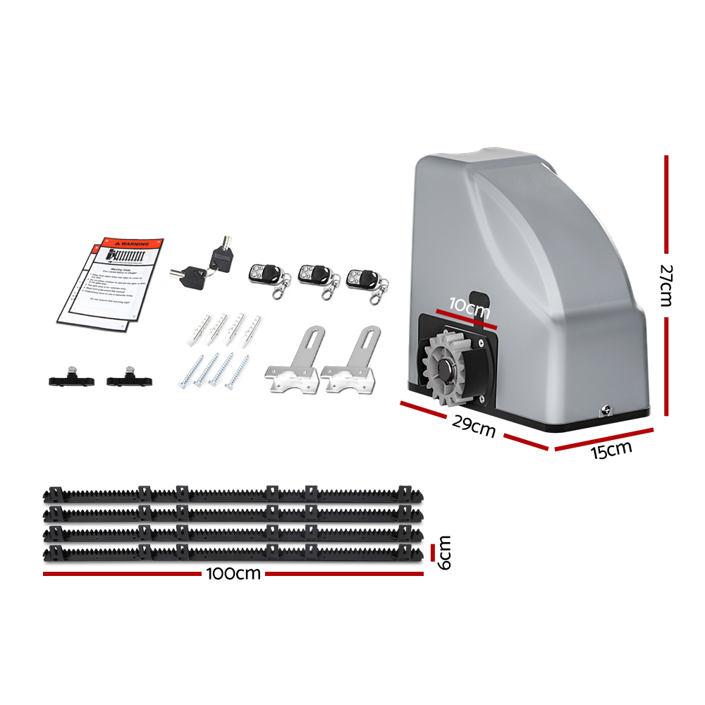 LockMaster Automatic Sliding Gate Opener Kit 4M 800KG - Image 2