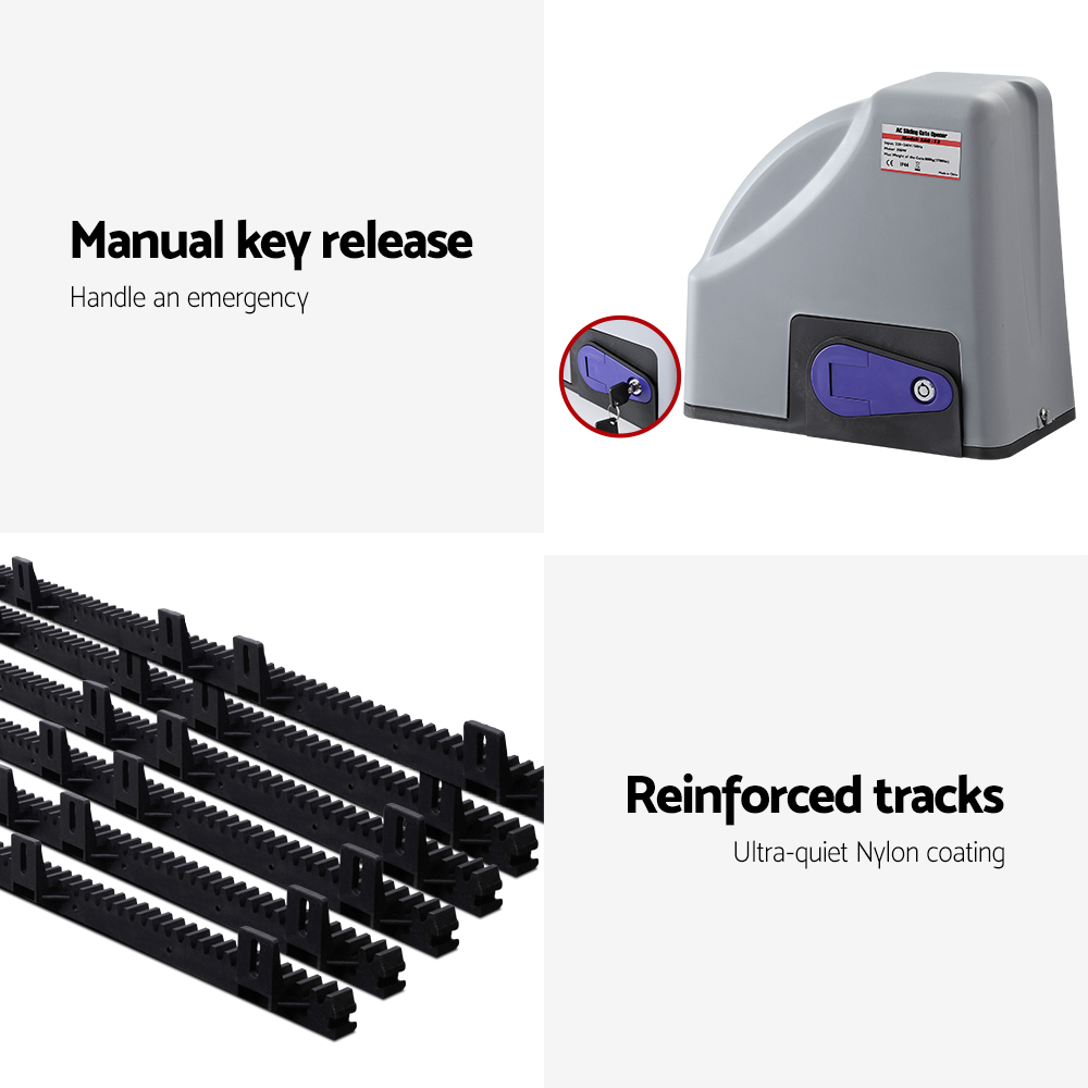 LockMaster Automatic Sliding Gate Opener Kit Keypad 6M 800KG - Image 6