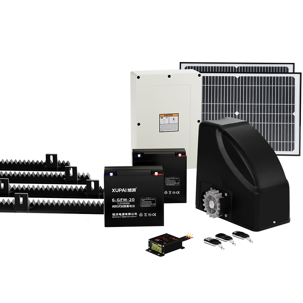 LockMaster Automatic Sliding Gate Opener Kit 40W Solar 4M 600KG - Image 1