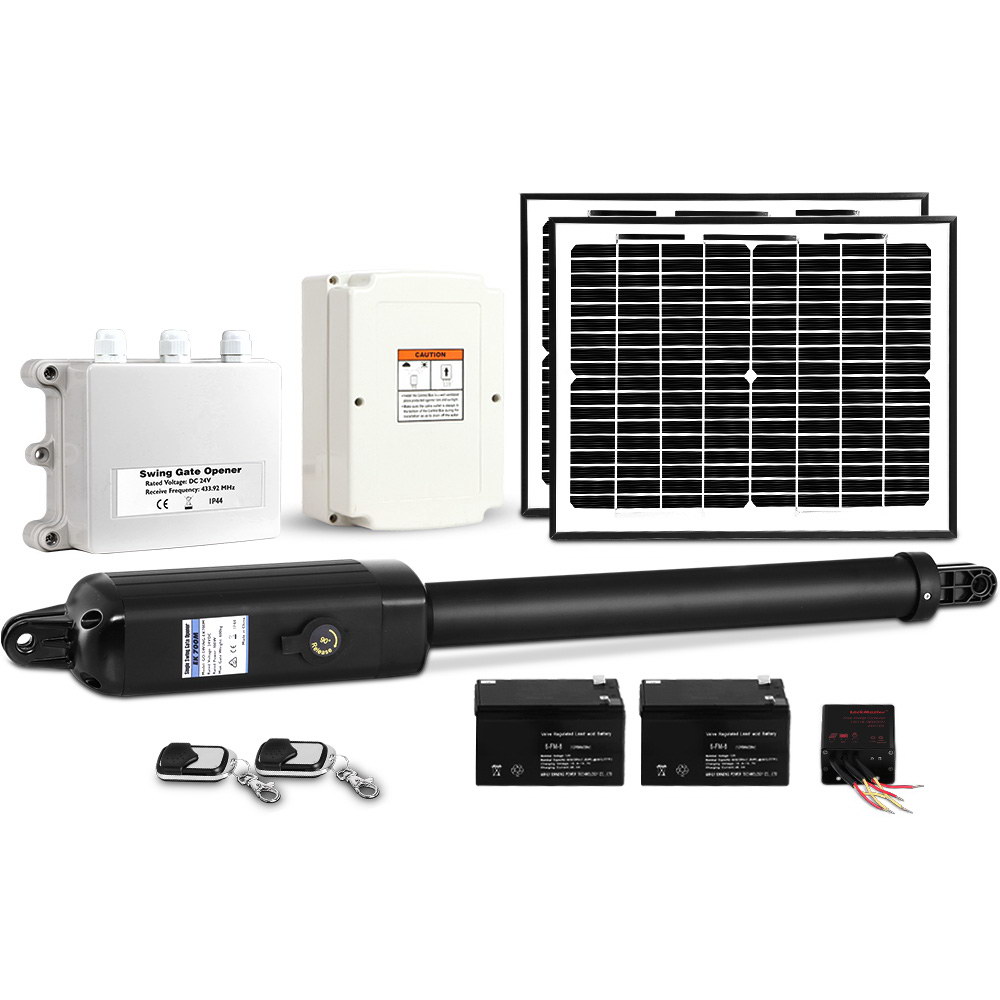 LockMaster Single Swing Gate Opener 500KG 20W Solar Panel - Image 1