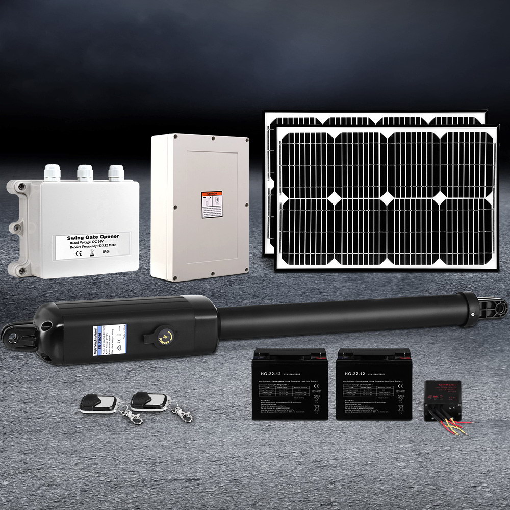LockMaster Single Swing Gate Opener 500KG 40W Solar Panel - Image 8
