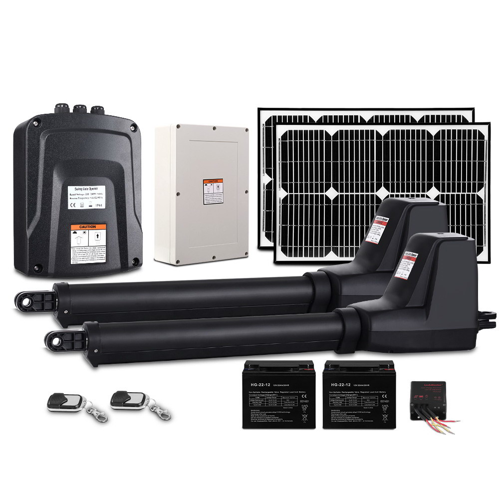 LockMaster Dual Swing Gate Opener 800KG 40W Solar Panel - Image 1