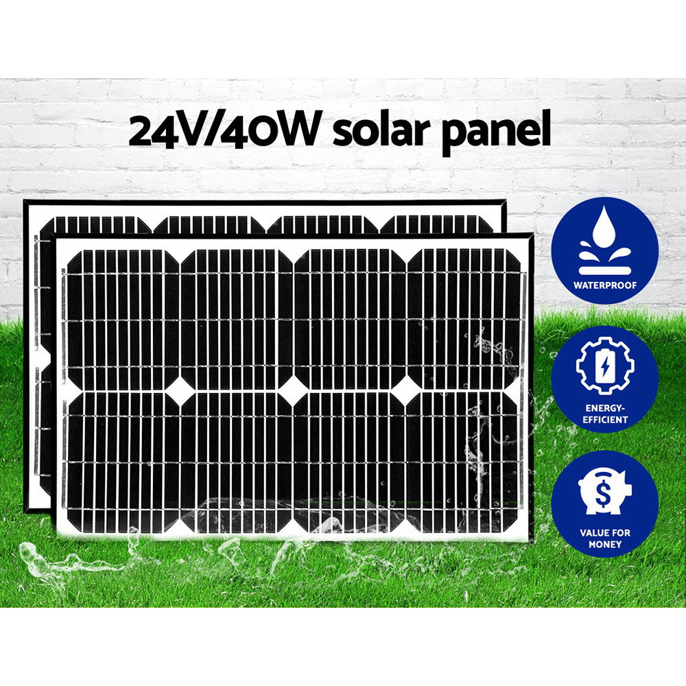 LockMaster Dual Swing Gate Opener 800KG 40W Solar Panel - Image 5