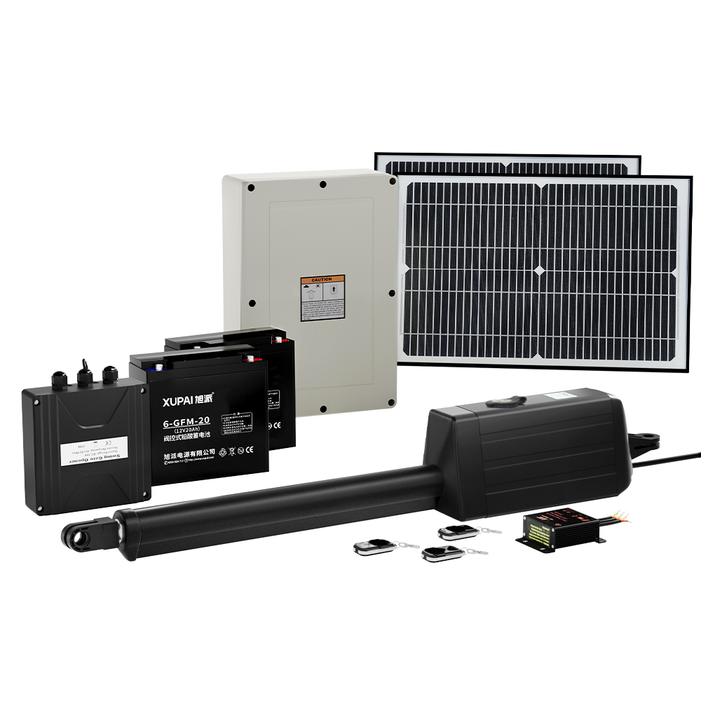 LockMaster Single Swing Gate Opener 40W Full Solar Power Automatic - Image 1