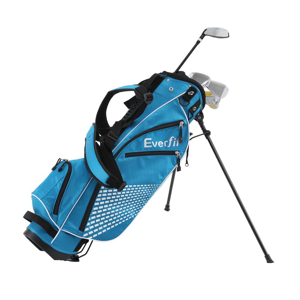 Everfit Golf Clubs Set Junior Right Handed Golf Wedges Iron Golf Stand Bag - Image 1