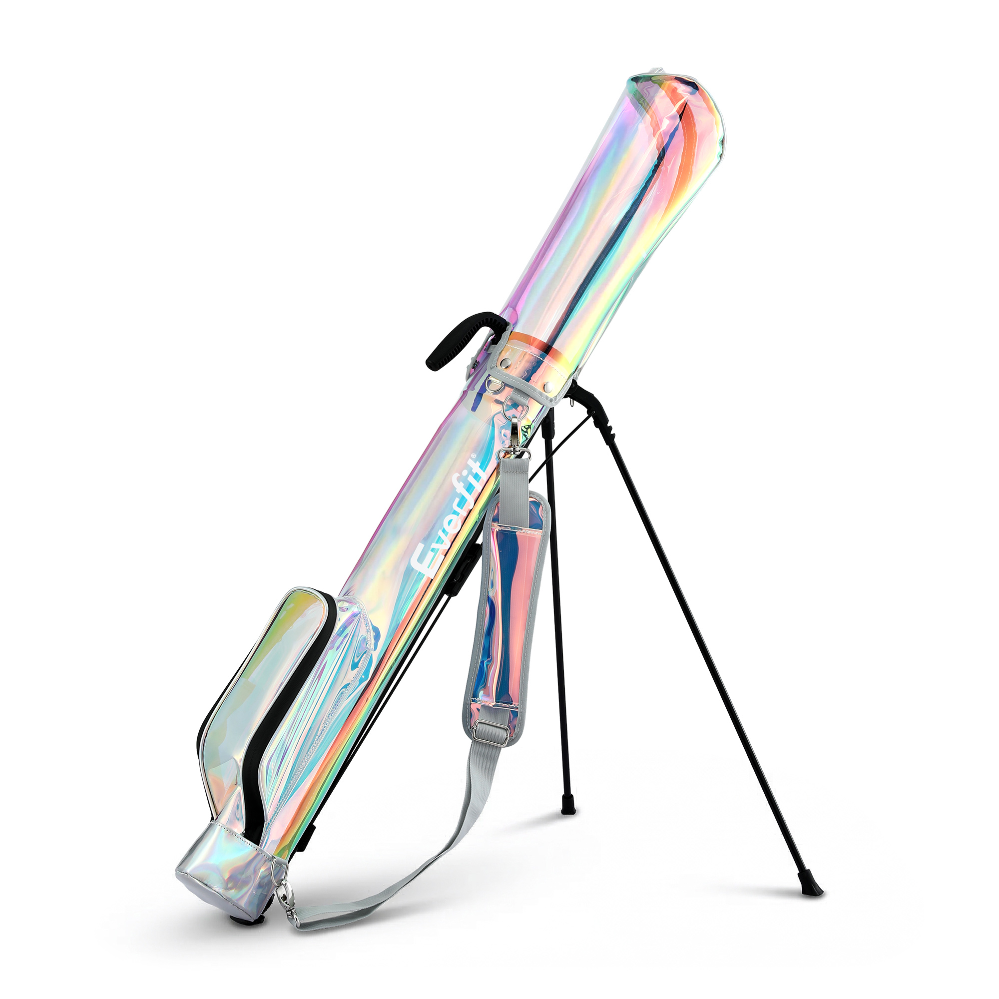 Everfit Golf Stand Bag Lightweight Sunday Pitch And Putt Bag Holographic - Image 1