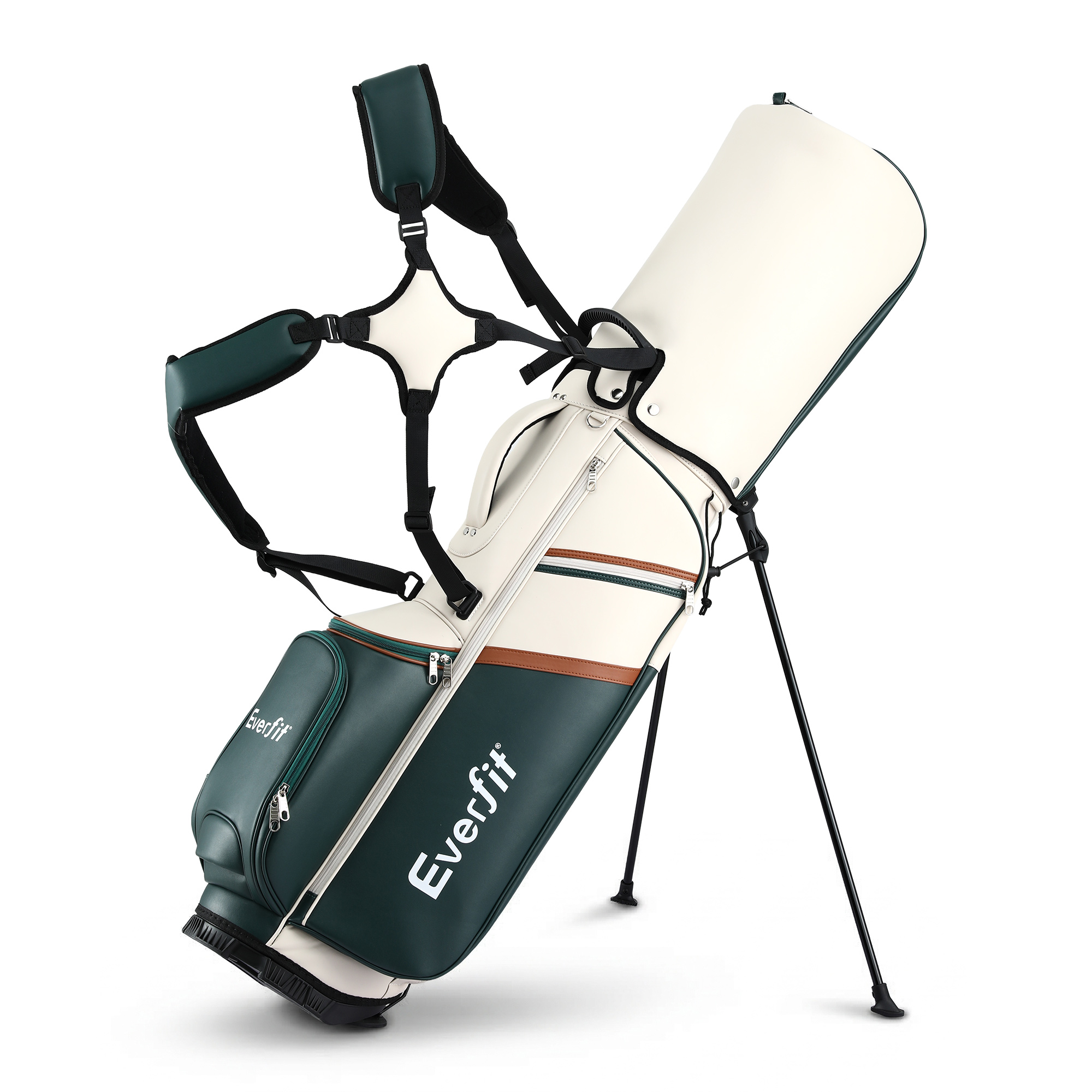 Everfit Golf Stand Bag Lightweight Carry Bag Dual Strap Club Divider - Image 1