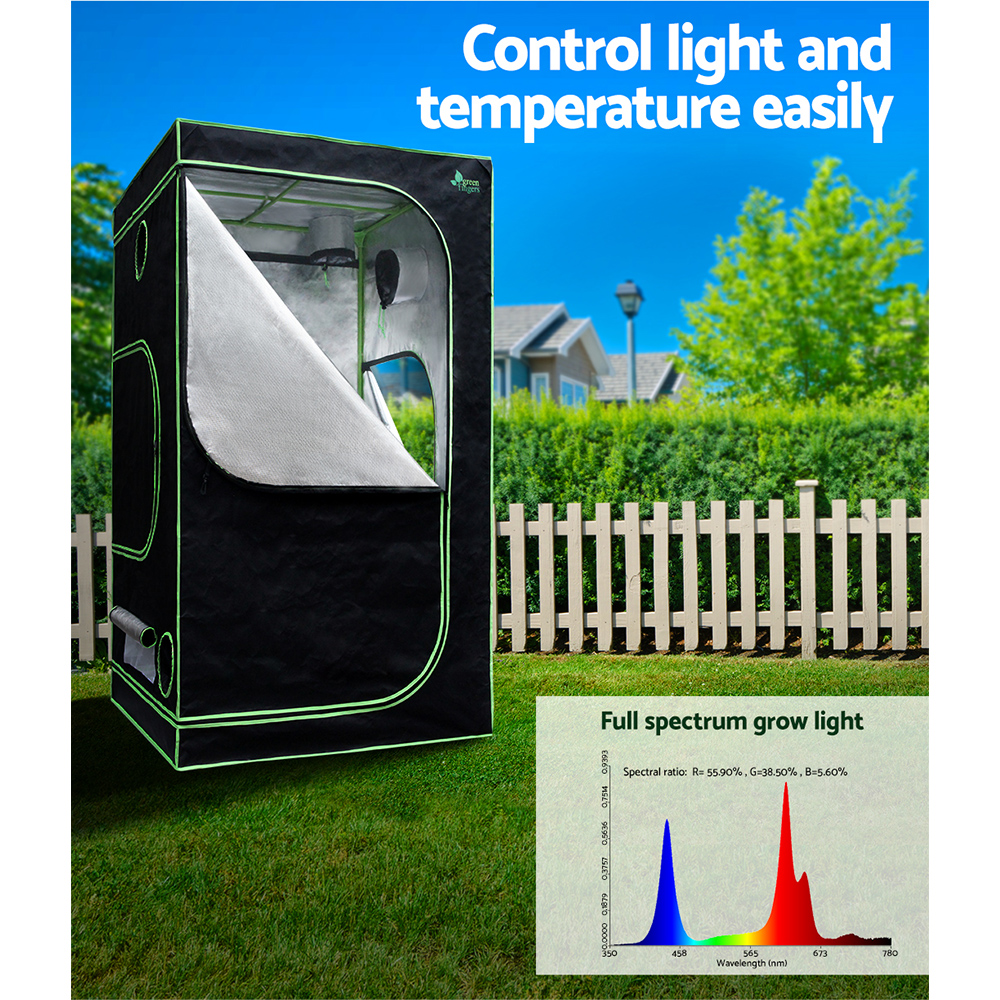 Green Fingers Grow Tent Light Kit 100x100x200CM 4500W LED Full Spectrum - Image 3
