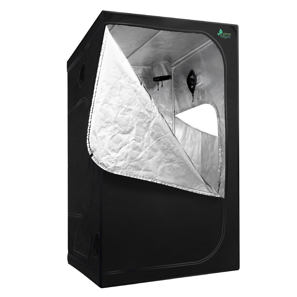 Greenfingers Grow Tent 120x120x200CM Hydroponics Kit Indoor Grow System Black - Image 1