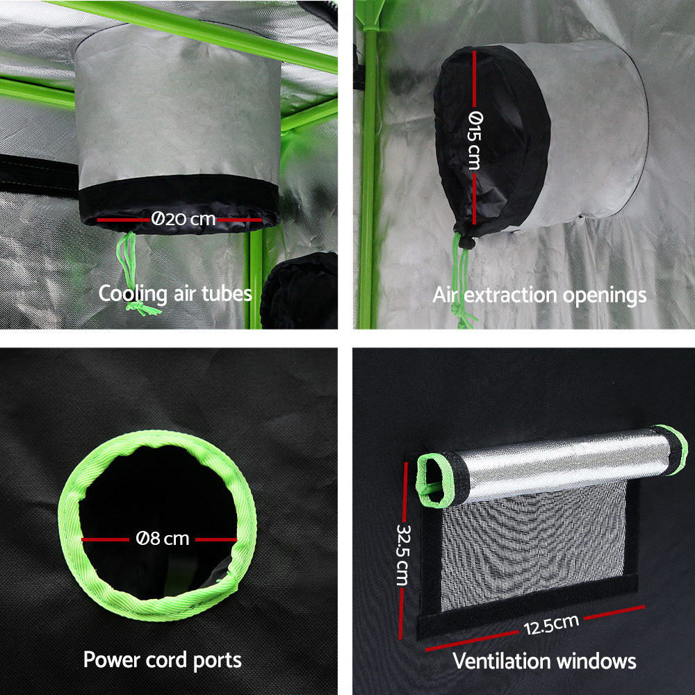 Green Fingers Grow Tent Light Kit 60x60x140CM 600W LED 4