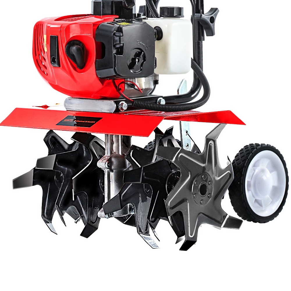 Giantz 65CC Tiller Garden Cultivator Rototiller 6 Blades Soil Plower Rotary Hoe - Image 3