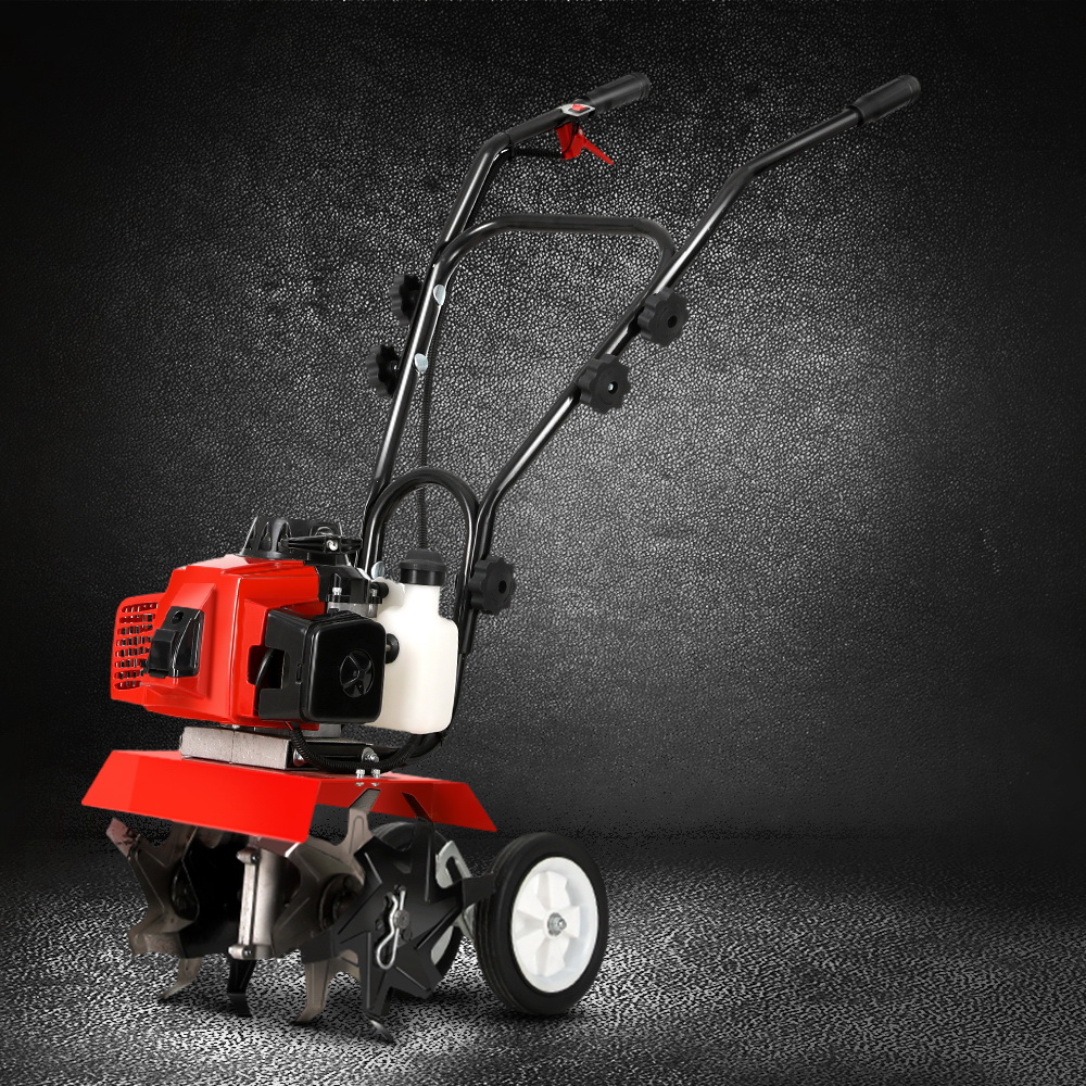 Giantz 63CC Tiller Garden Cultivator Rototiller 4 Blades Soil Plower Rotary Hoe - Image 7