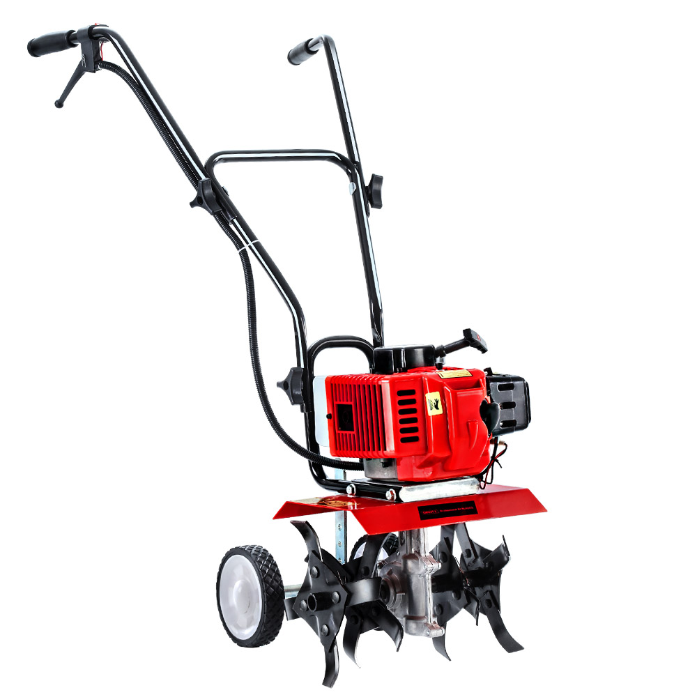 Giantz 65CC Tiller Rototiller Garden Cultivator 4 Blades Soil Power Rotary Hoe - Image 1