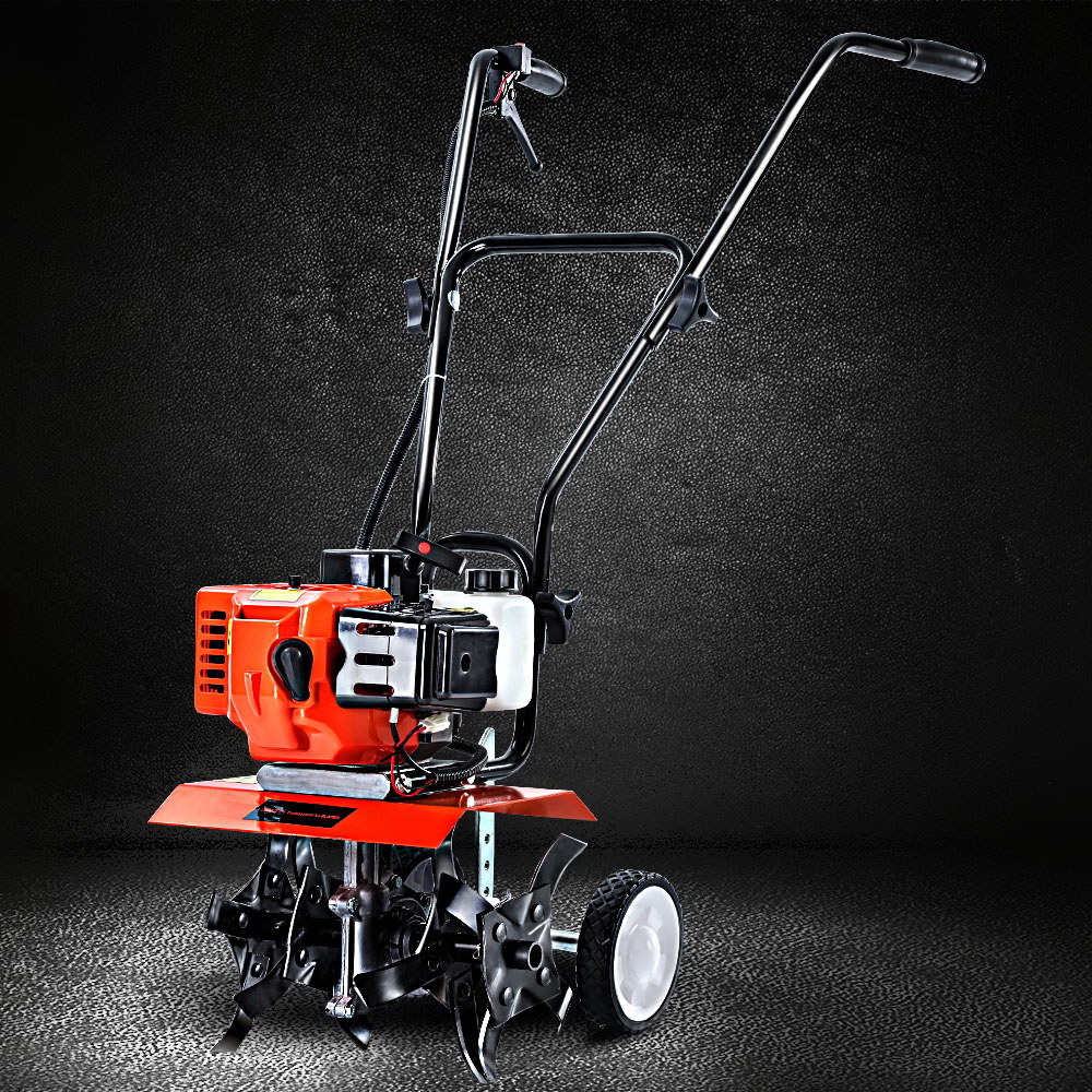 Giantz 65CC Tiller Rototiller Garden Cultivator 4 Blades Soil Power Rotary Hoe - Image 7